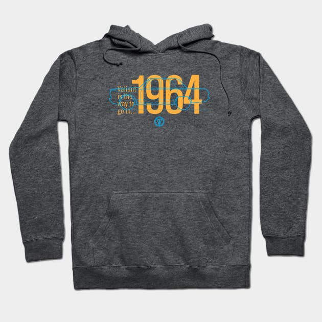 1964 Valiant (Sedan) - The Way to Go! Hoodie by jepegdesign